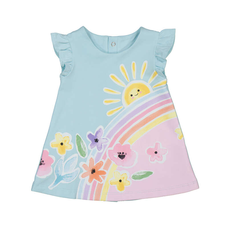 Rainbows & flowers dress