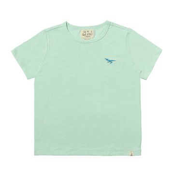 Marine emb tee - blue whale