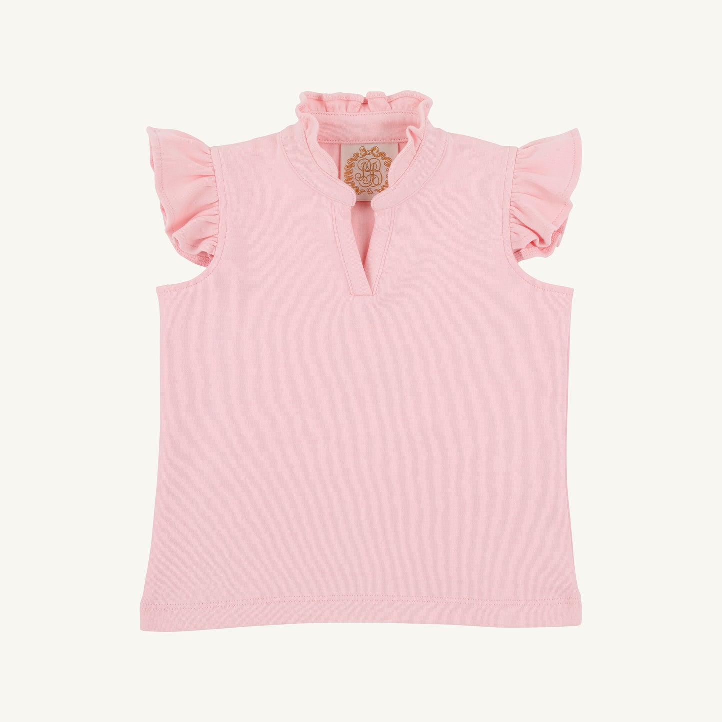 Rosie ruffle top - sandpearl pink