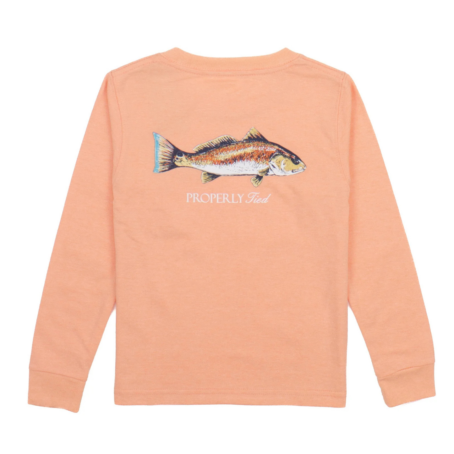 Redfish l/s tshirt - melon