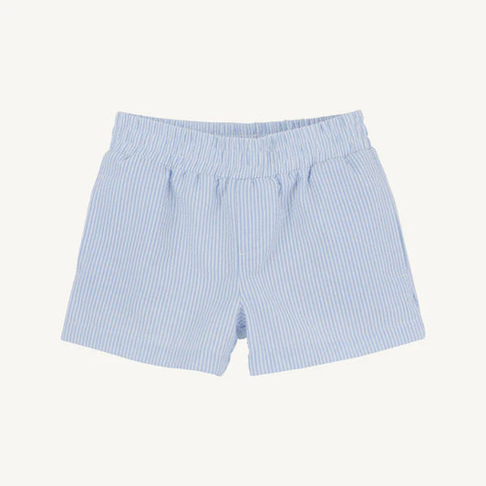 Sheffield shorts - breakers blue seersucker