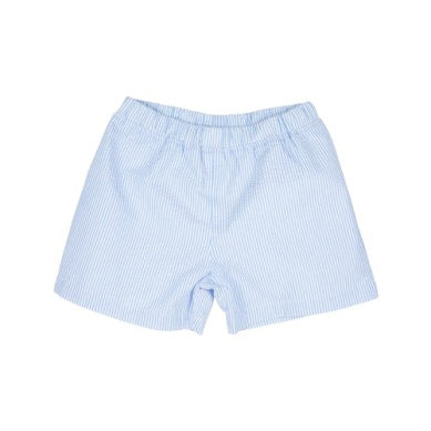 Shelton shorts - breakers blue seersucker