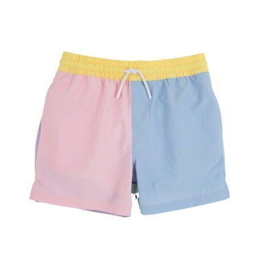 Country club colorblock trunks - pastel perfection