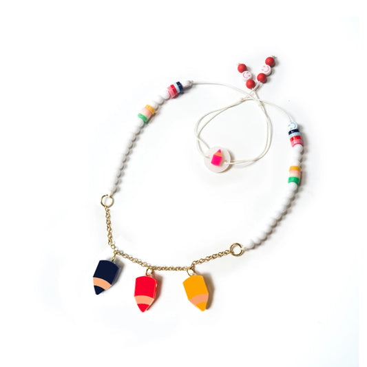 Pencils colorful necklace