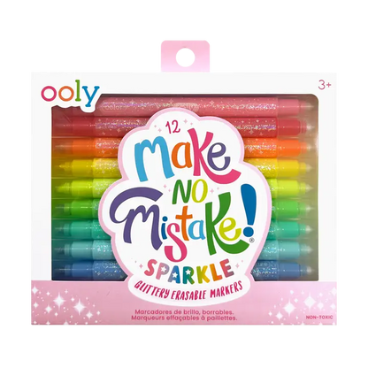 Make no mistake! glittery erasable markers