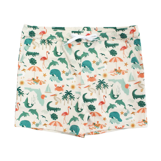 Explore Florida swim trunks