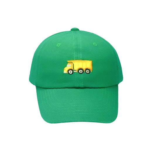 Dump truck baseball hat -green