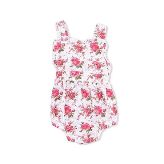 Elegant roses ruffle bubble