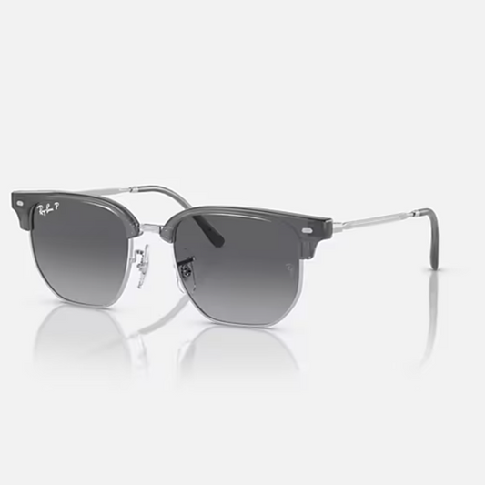 Rayban Clubmaster - opal blue on silver/grey