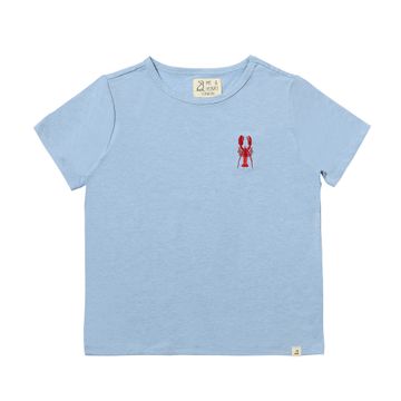 Marine emb tee - blue lobster