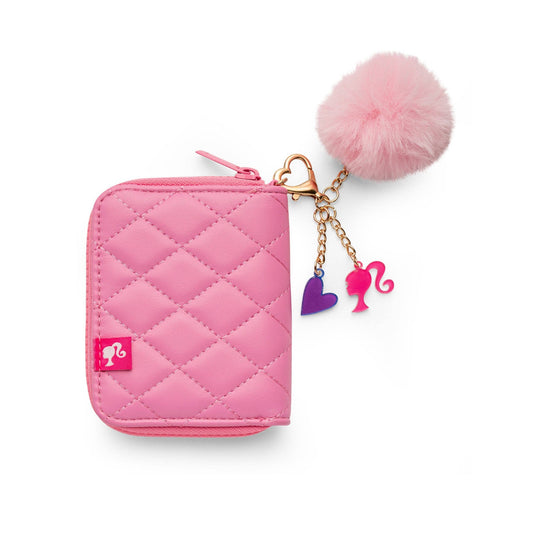 Barbie Quilted Kids Zip Wallet with Charms