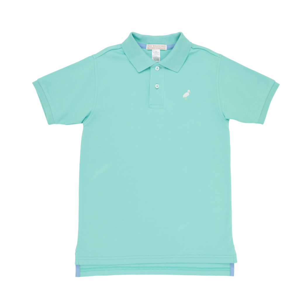 Prim & proper s/s polo - turks teal