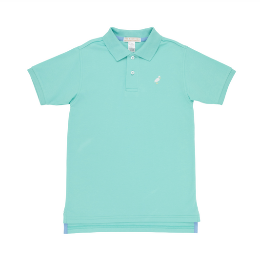 Prim & proper s/s polo - turks teal