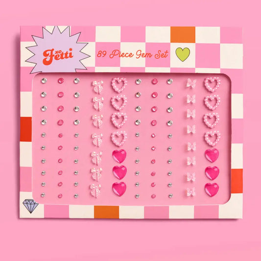 Bow & heart gem set