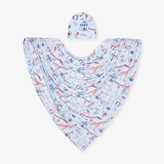 Cirque royal swaddle & beanie set