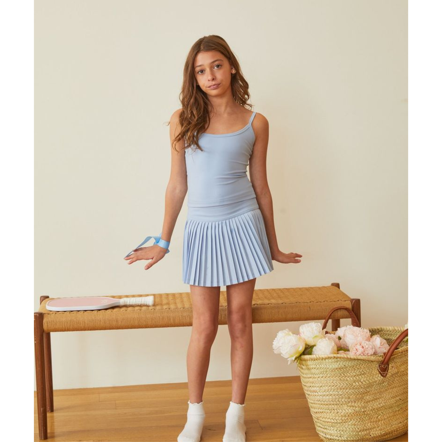 Simone pastel blue tank