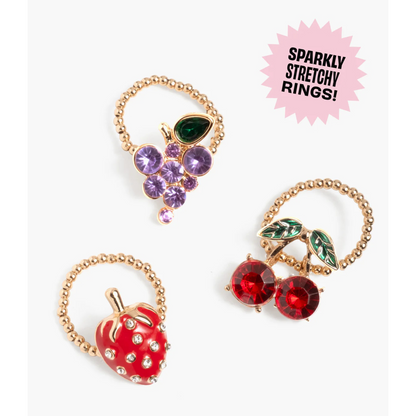 Gloss it fruit lip gloss ring set