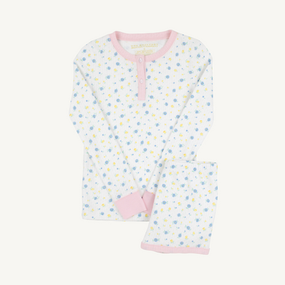 Sara jane's l/s top & shorts pj set - dunwoody daisy