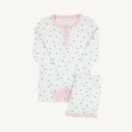 Sara jane's l/s top & shorts pj set - dunwoody daisy
