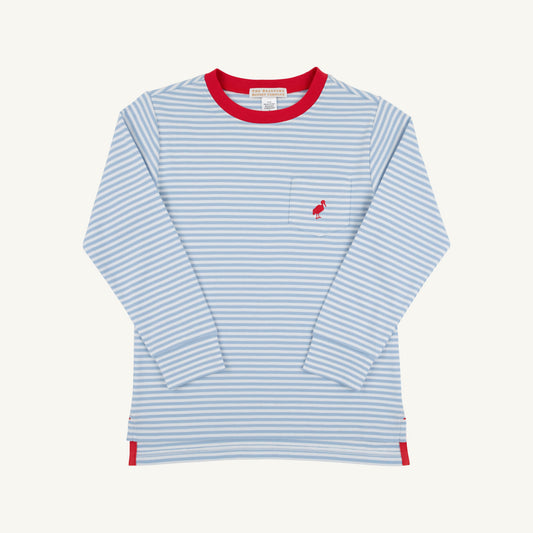 Carter l/s crewneck - barrington blue stripe