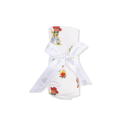 Vintage cowboys swaddle blanket