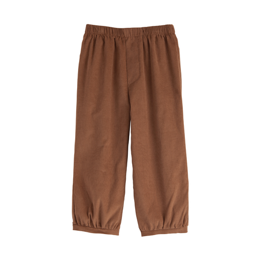 Chestnut corduroy banded pants