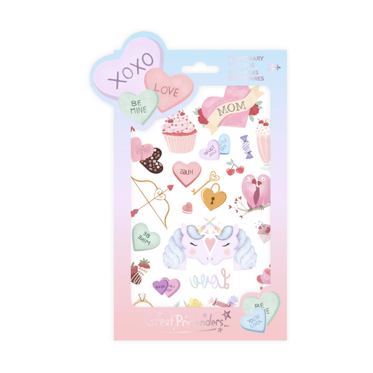 Candy heart valentines tattoos