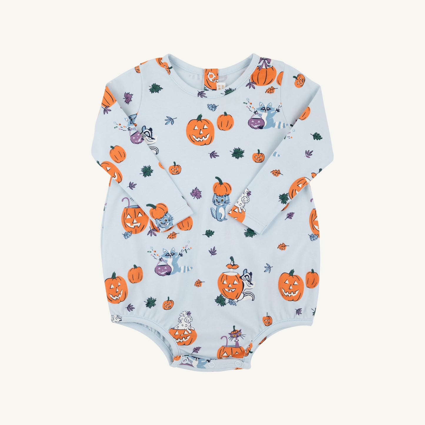 Patton l/s play bubble - candy and critters blue