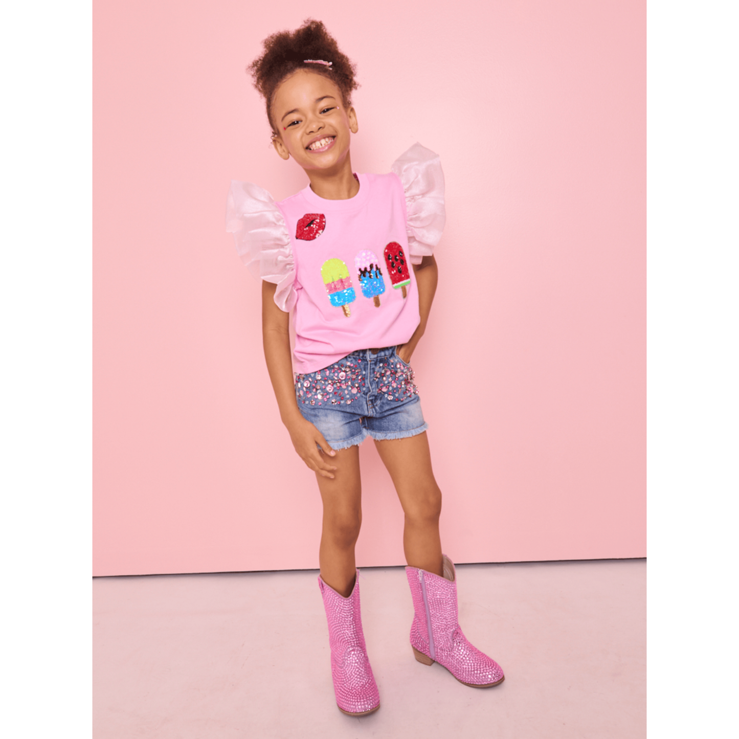 Ice cream ruffle tshirt