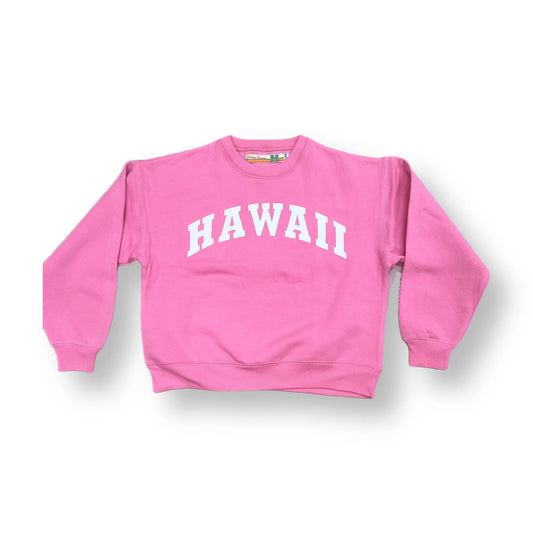 Pink hawaii oversize crew