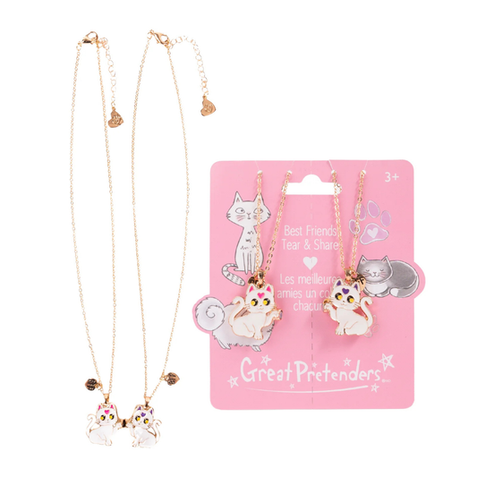 Smitten kitten tear & share necklaces