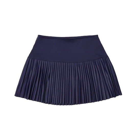 Pleated skirt - navy