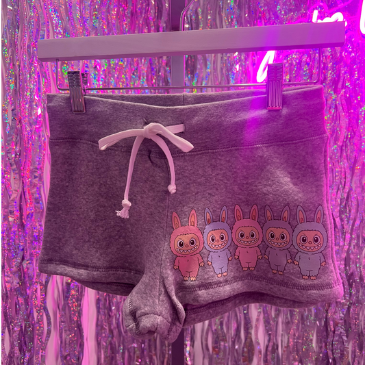 Doll fleece shorts - heather grey