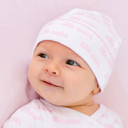 Sister bow hat - pink