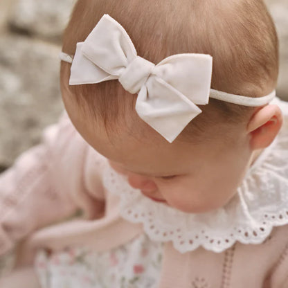 Velvet bow headbands 3pk