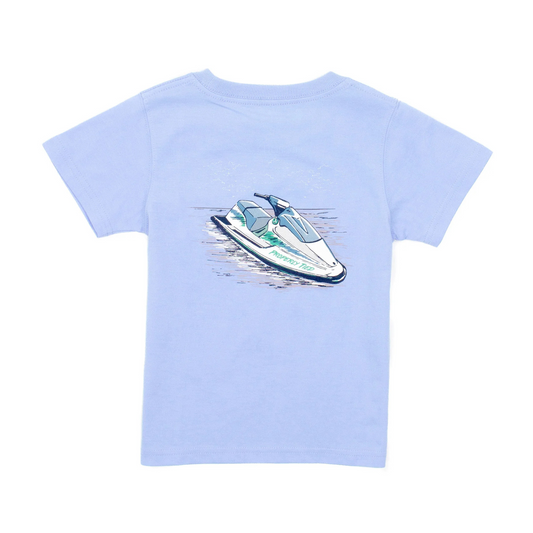 Jet ski s/s tshirt - light blue