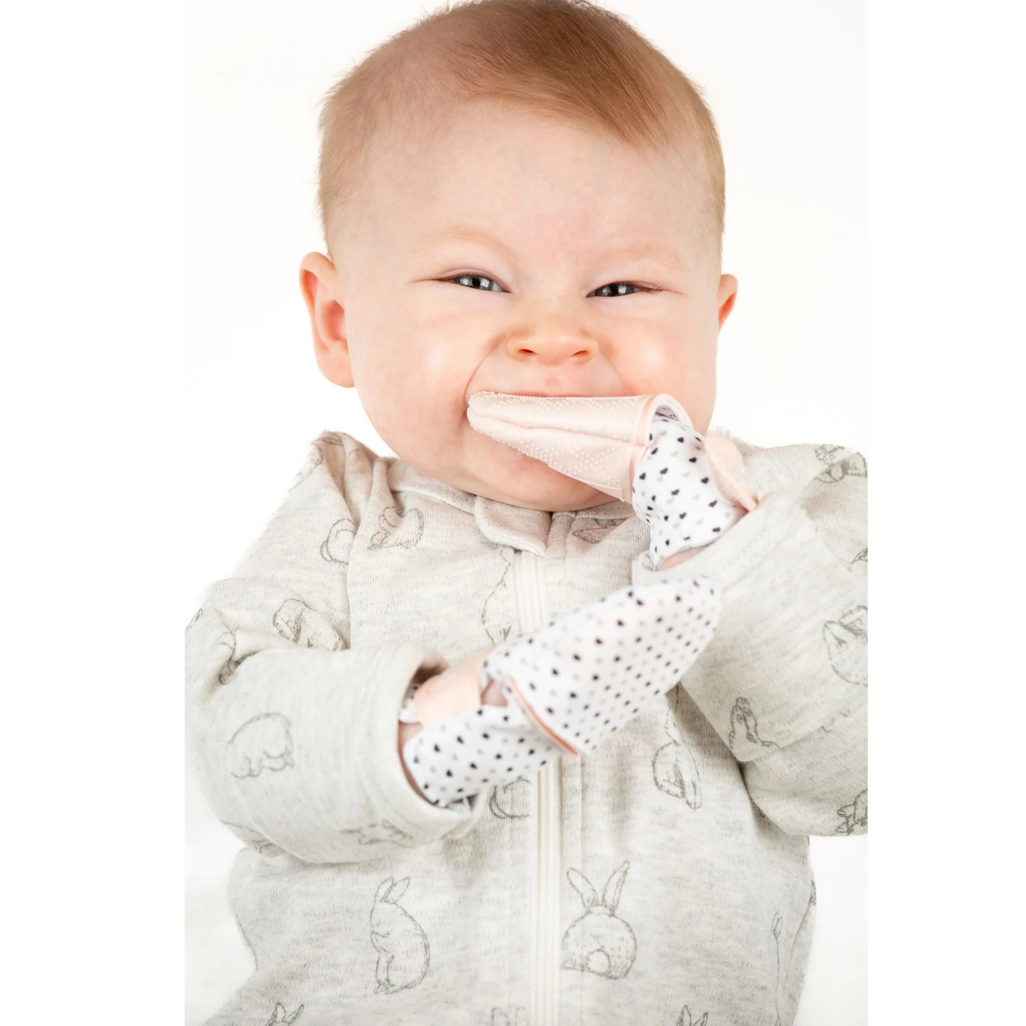 Mini & mitt combo - pink hearts