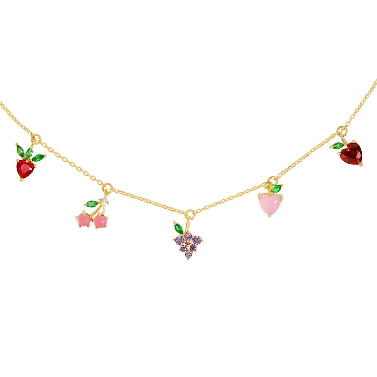 Fruit basket choker - gold