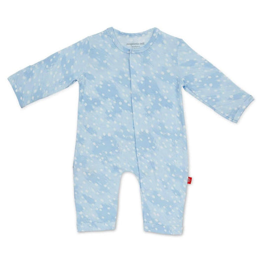 Blue doeskin coverall