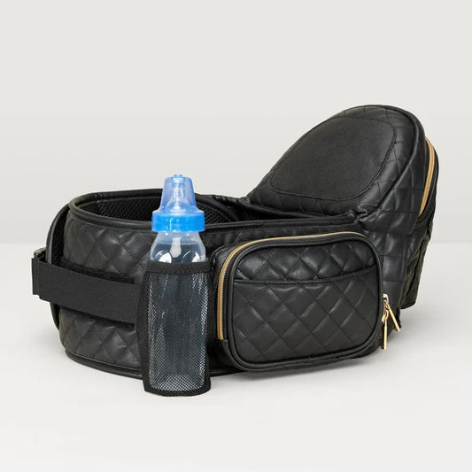 Hip carrier - vegan leather black