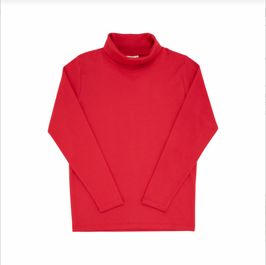 Tatums turtleneck shirt - richmond red