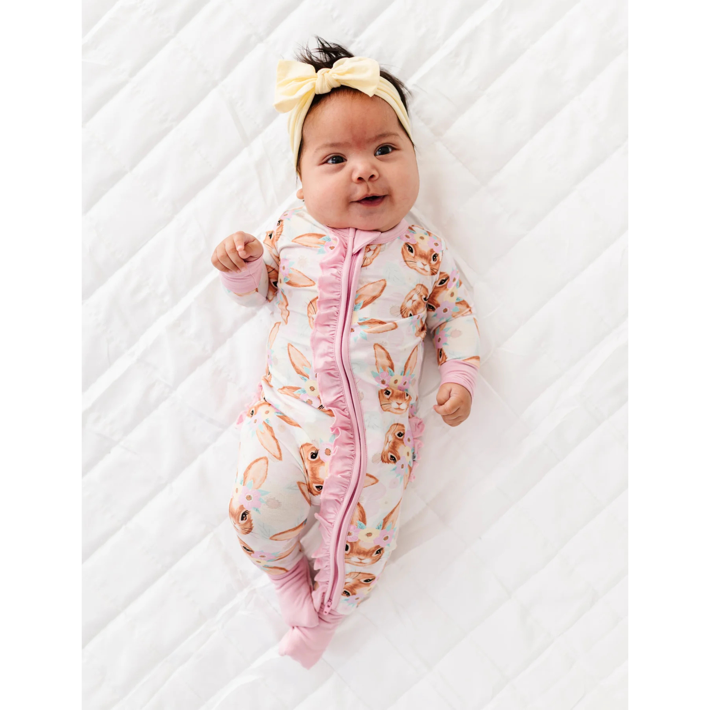 Blossom bunny ruffle conv. romper