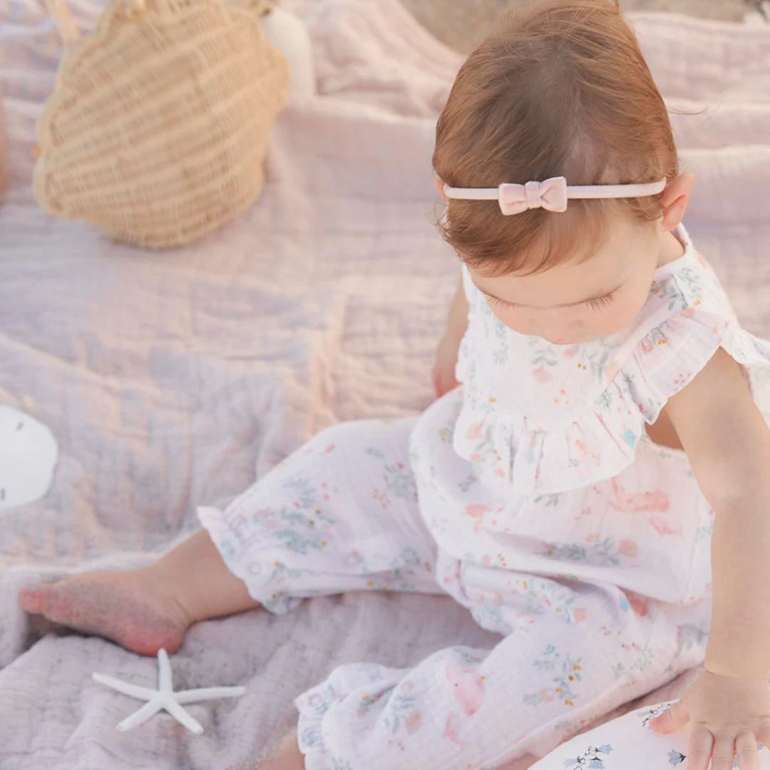 Velvet bow headbands 3pk