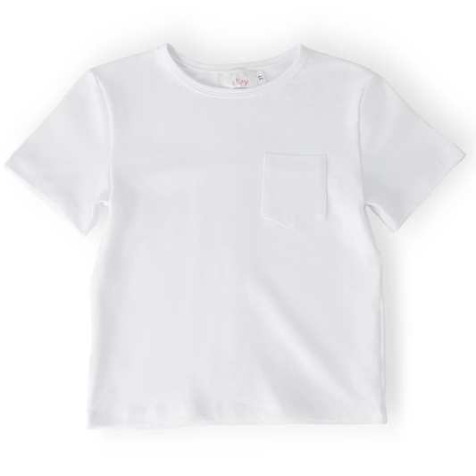 S/s pocket tee - white