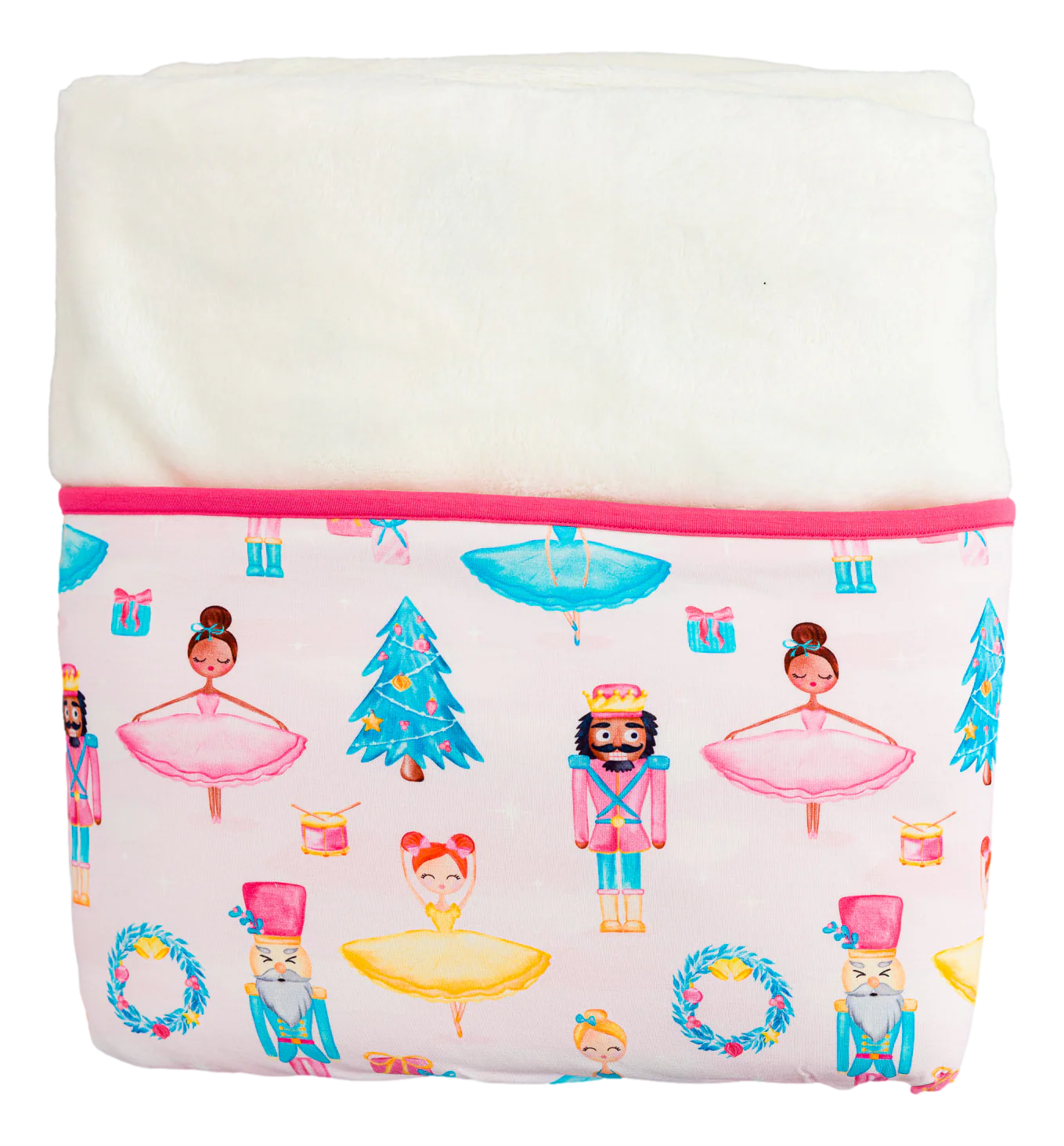 Sugarplum plush throw blanket
