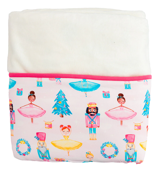 Sugarplum plush throw blanket