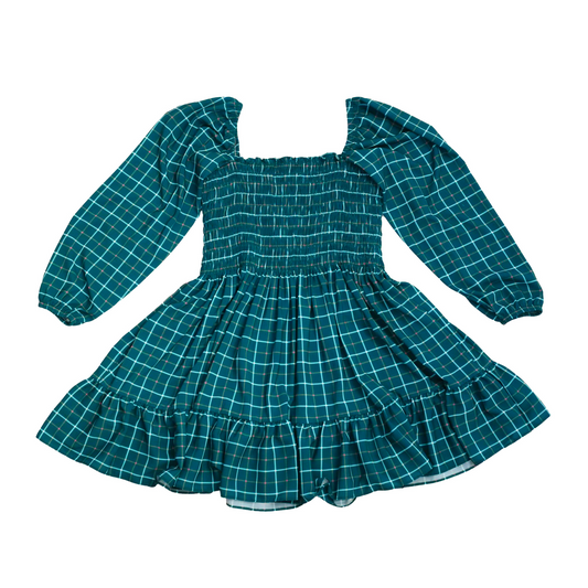 Gabriella dress - green plaid