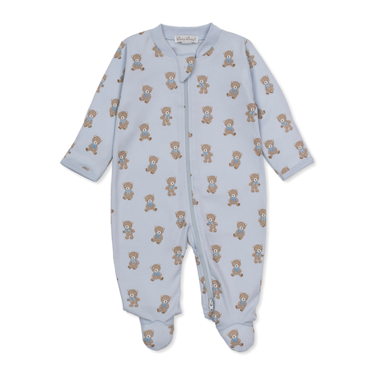 Teddy bear club footie - blue