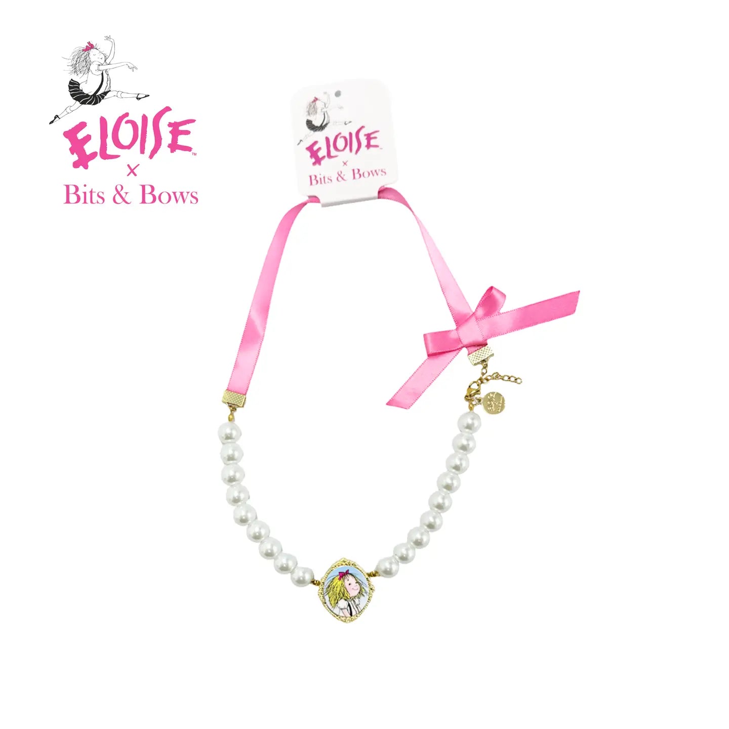 Eloise pearl bow necklace