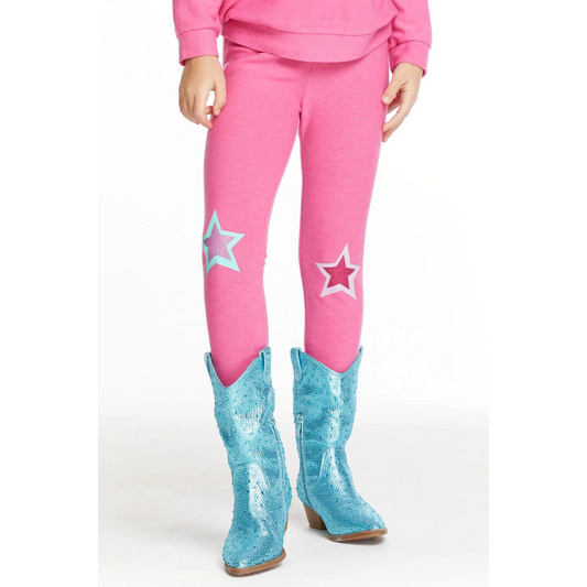 Bright stars leggings - pink